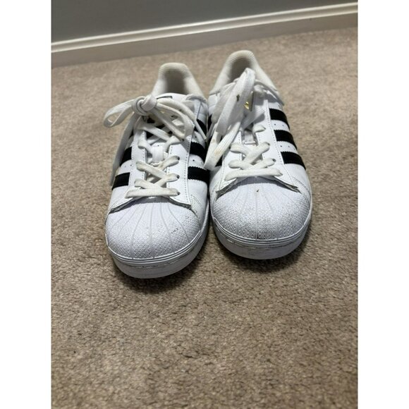 Adidas Superstar Shoes womens Size 8 Classic Shell Toe White Sneakers - Picture 3 of 7